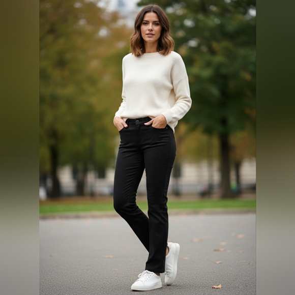 White House Black Market Pants - White House Black Market Women Slim Leg Black Pants